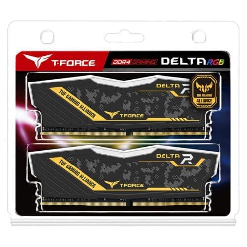 رم دسکتاپ DDR4 دو کاناله 3200 مگاهرتز  CL16 تیم گروپ مدل Delta TUF RGB ظرفیت 32 گیگابایت