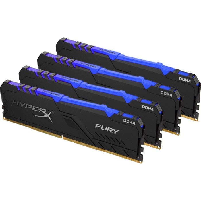 رم دسکتاپ DDR4 چهار کاناله 3466 مگاهرتز CL16 هایپرایکس مدل FURY ظرفیت 34 گیگابایت