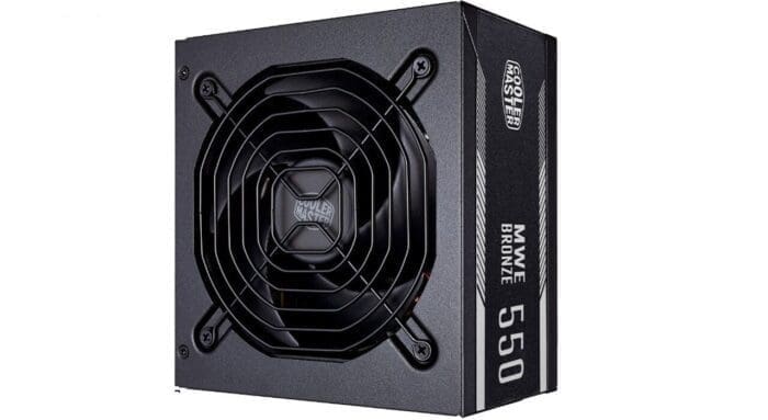 منبع تغذیه کامپیوتر کولر مستر مدل MWE Bronze 550