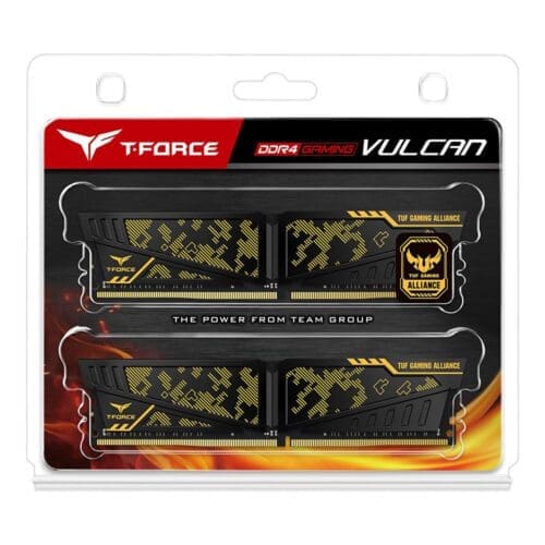 رم دسکتاپ DDR4 دو کاناله 3200 مگاهرتز CL16 تیم گروپ مدل VULCAN TUF ظرفیت 32 گیگابایت