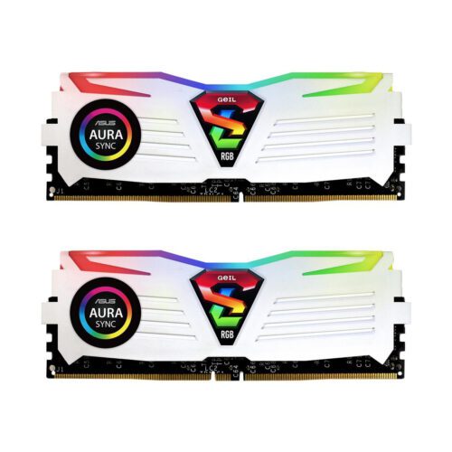 رم دسکتاپ DDR4 دوکاناله 3200 مگاهرتز CL16 گیل مدل Super Luce RGB ظرفیت 32 گیگابایت