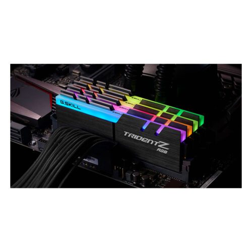 رم دسکتاپ DDR4 چهار کاناله 4000 مگاهرتز CL18 جی اسکیل مدل TRIDENTZ RGB ظرفیت 32 گیگابایت