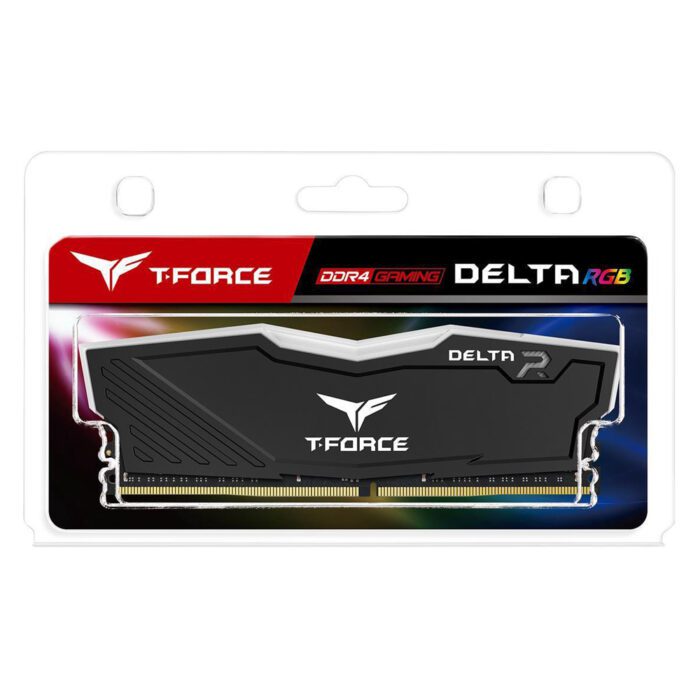 رم دسکتاپ DDR4 تک کاناله 3200 مگاهرتز CL16 تیم گروپ مدل T-Force Delta RGB ظرفیت 16 گیگابایت