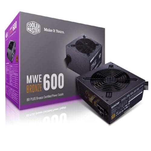 منبع تغذیه کامپیوتر کولر مستر مدل MWE Bronze 600