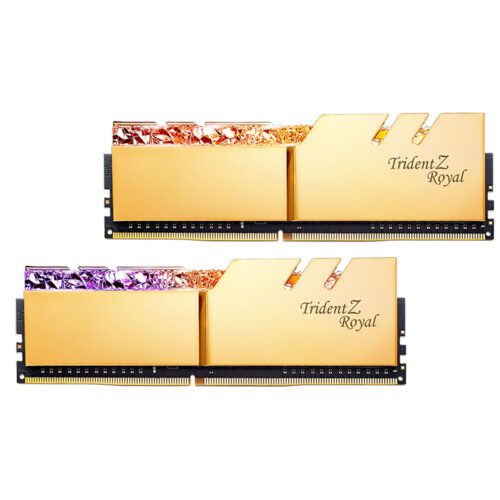 رم دسکتاپ DDR4 دو کاناله 4000 مگاهرتز CL18 جی اسکیل مدل TRIDENTZ ROYAL GOLD ظرفیت 32 گیگابایت