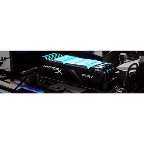 رم دسکتاپ DDR4 چهار کاناله 3466 مگاهرتز CL16 هایپرایکس مدل FURY ظرفیت 34 گیگابایت