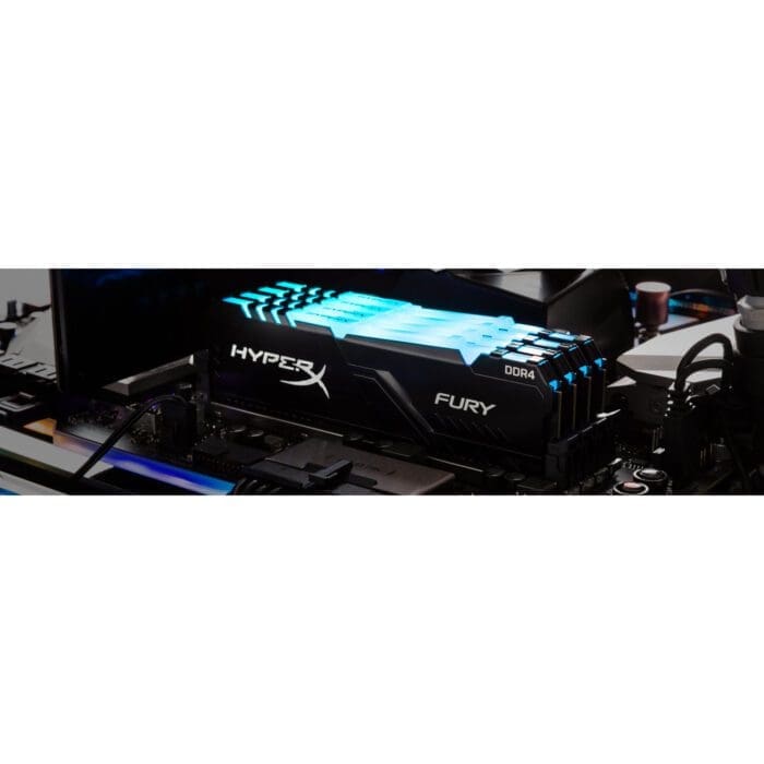 رم دسکتاپ DDR4 چهار کاناله 3466 مگاهرتز CL16 هایپرایکس مدل FURY ظرفیت 34 گیگابایت