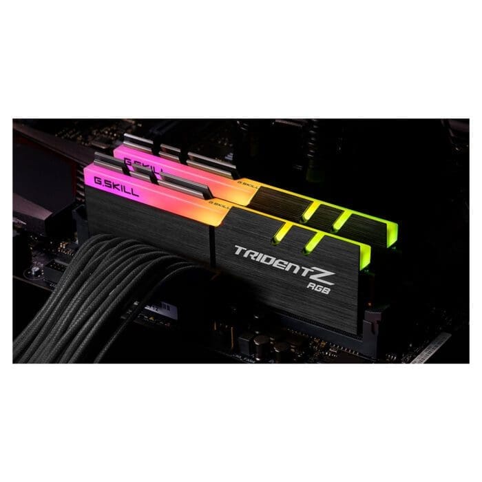 رم دسکتاپ DDR4 دو کاناله 4000 مگاهرتز CL18 جی اسکیل مدل TRIDENTZ RGB ظرفیت 64 گیگابایت