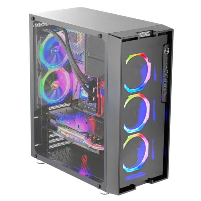 کیس کامپیوتر گرین مدل Z6 RGB ARTEMIS