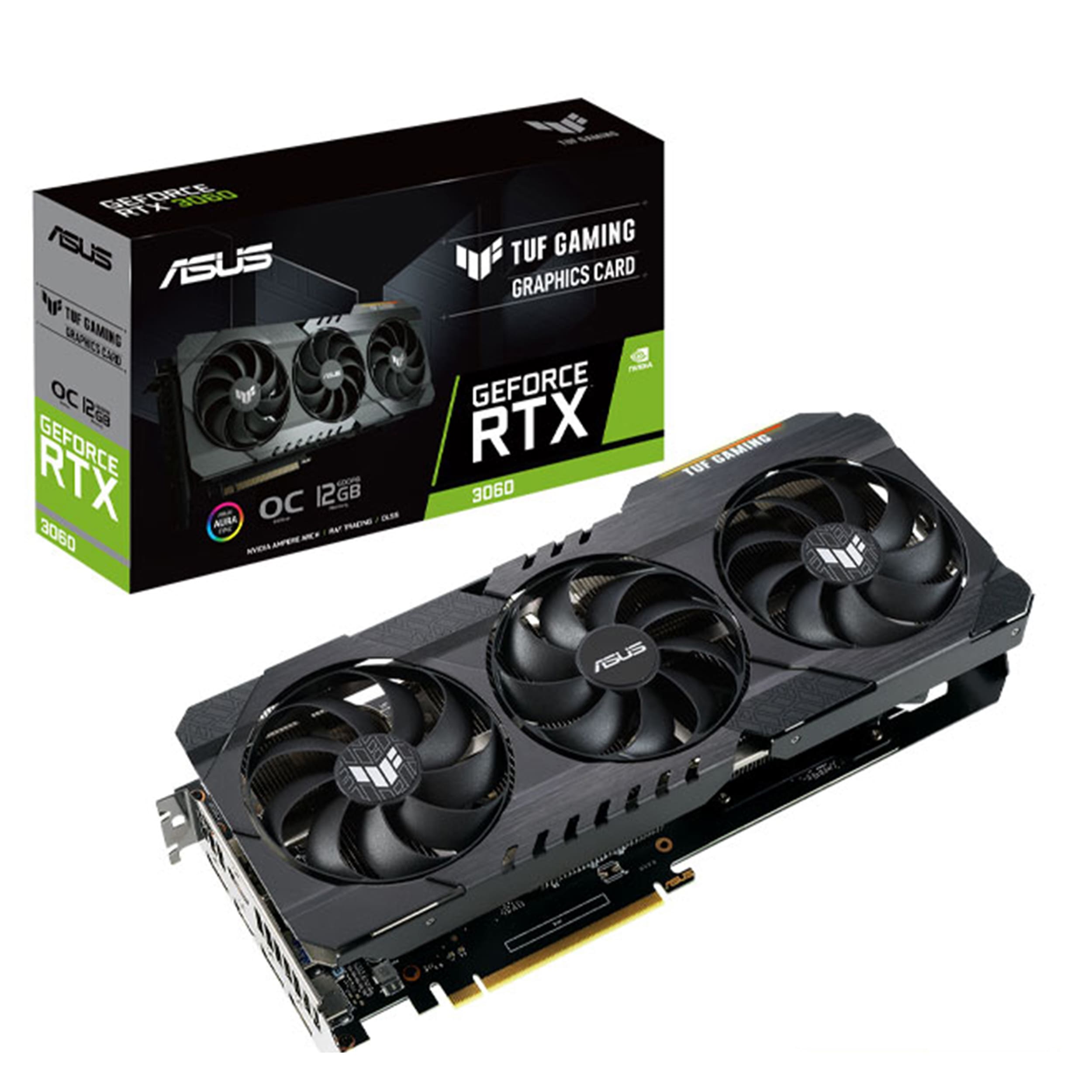 کارت گرافیک ایسوس مدل TUF-RTX3060-O12G-GAMING-(LHR)