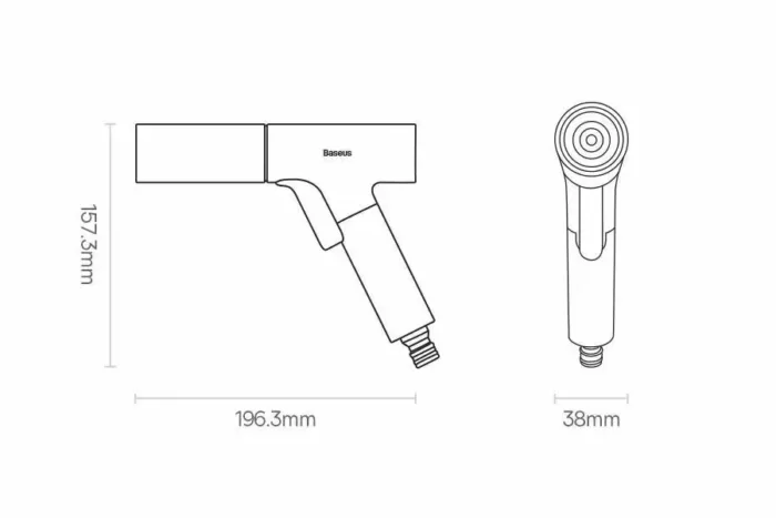 نازل و شلنگ کارواش خانگی 30 متری بیسوس Baseus GF5 Car Wash Spray Nozzle CPGF000201 فروشگاه اینترنتی زیکتز