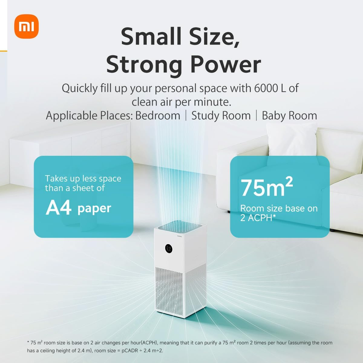 دستگاه تصفیه هوا شیائومی مدل Xiaomi Air Purifier 4 Lite new version