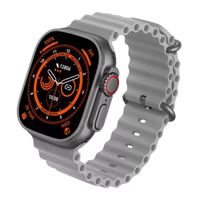 ساعت هوشمند طرح اپل مدل gray-black-orange Blulory Ultra Pro فروشگاه اینترنتی زیکتز