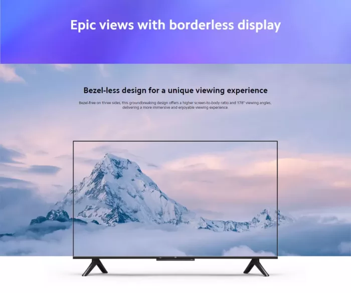 تلویزیون هوشمند شیائومی Mi TV P1 L43M6-6AEU نمایشگر 43 اینچ ا Mi TV P1 43 4K Android TV L43M6-6AEU با گارانتی و پشتیبانی 24 ساعت رایگان - Image 3