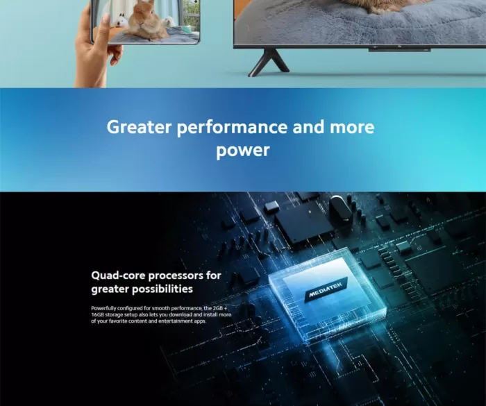 تلویزیون هوشمند شیائومی Mi TV P1 L43M6-6AEU نمایشگر 43 اینچ ا Mi TV P1 43 4K Android TV L43M6-6AEU با گارانتی و پشتیبانی 24 ساعت رایگان فروشگاه اینترنتی زیکتز