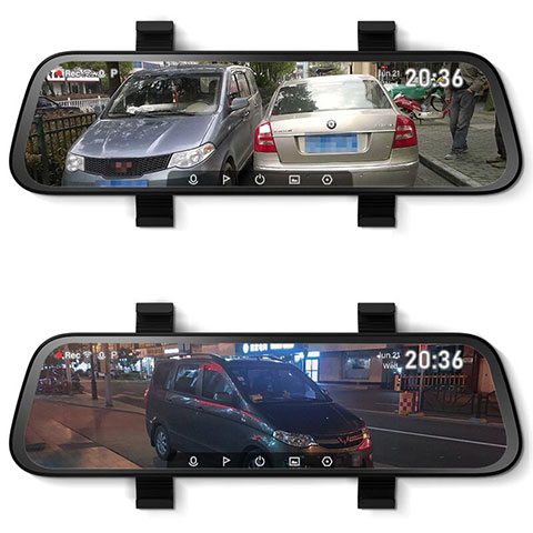 آینه و دوربین ماشین شیائومی با دوربین دنده عقب مدل 70mai Midrive D07 ا 70mai Rearview Dash Cam Wide(پلمپ اورجینال . همراه با دوربین دنده عقب ) فروشگاه اینترنتی زیکتز