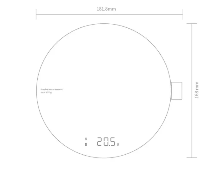 ترازو آشپزخانه HOTO شیائومی ا Xiaomi Hoto Smart Kitchen Scale (پلمپ اورجینال ارسال فوری) - Image 6