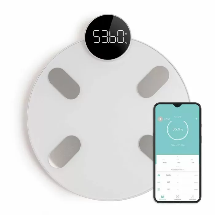 ترازوی بدن هوشمند شیائومی مدل Haylou Smart Body Fat Scale CM01 اورجینال پلمپ ارسال فوری