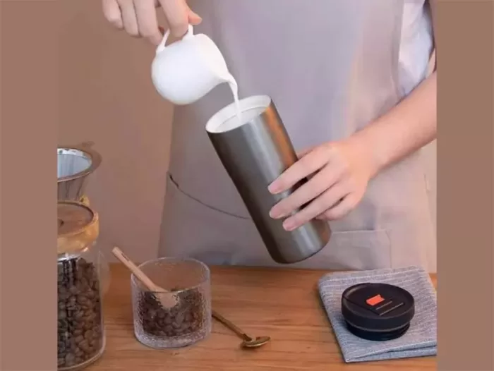 ماگ مسافرتی شیائومی Xiaomi Funjia Portable leak-proof coffee cup 480ml (اورجینال پلمپ ارسال فوری) - Image 10