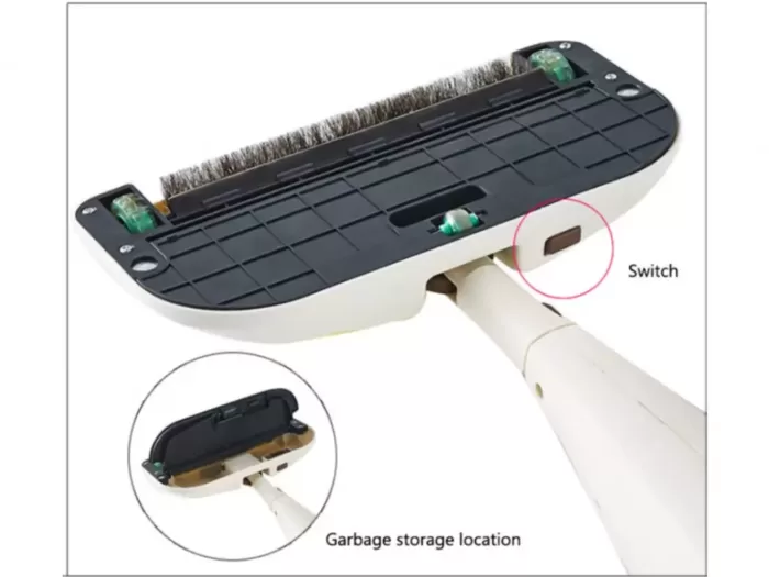 جارو دستی و تی اسپری دار شیائومی Xiaomi Zolele 1012 Water Spray Mop Handheld Sweeper (اورجینال پلمپ ارسال فوری) - Image 4