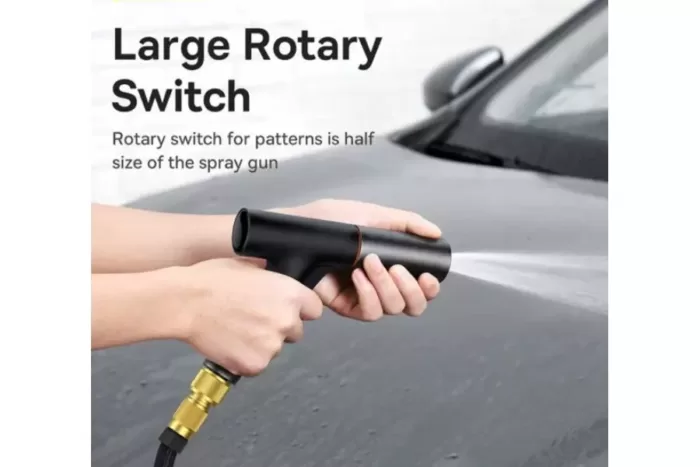 شلنگ و نازل کارواش Baseus GF5 Car Wash Spray Nozzle CPGF000001 طول 7.5 متری اورحینال پلمپ ارسال فوری - Image 7