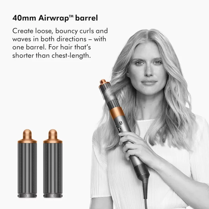 سشوار دایسون مدل Dyson HS05 Air Wrap Copper Nickel long barrel (پلمپ اورجینال ارسال فوری) - Image 14