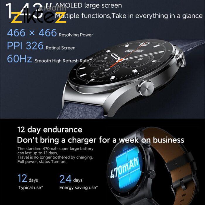 ساعت هوشمند شیائومی مدل watch S1 نسخه گلوبال + بند اضافه (اورجینال با گارانتی ارسال فوری) فروشگاه اینترنتی زیکتز