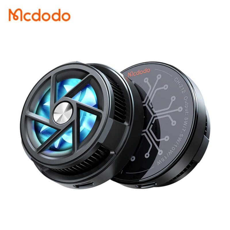 شارژر وایرلس مگنتی و فن خنک کننده مک دودو CH-2120 ا Mcdodo CH-2120 Wireless Charger (اورجینال با گارانتی) فروشگاه اینترنتی زیکتز