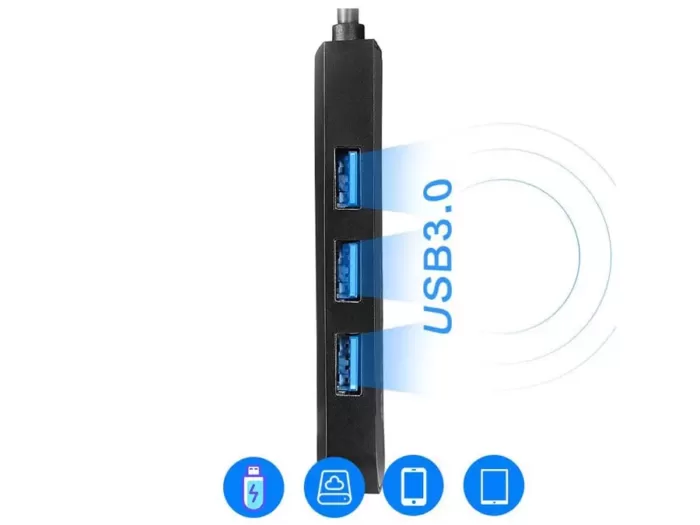 هاب تایپ‌سی با 6 پورت لنوو Lenovo 6 in 1 Type C HUB Adapter S706(اورجینال اصلی ارسال فوری) - Image 2