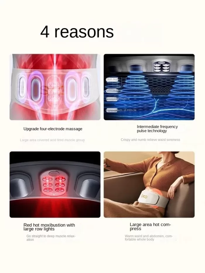 ماساژور کمر شیائومی skg مدل NEW w7  ا waist massager w7_2 (اورجینال پلمپ ارسال فوری) - Image 8