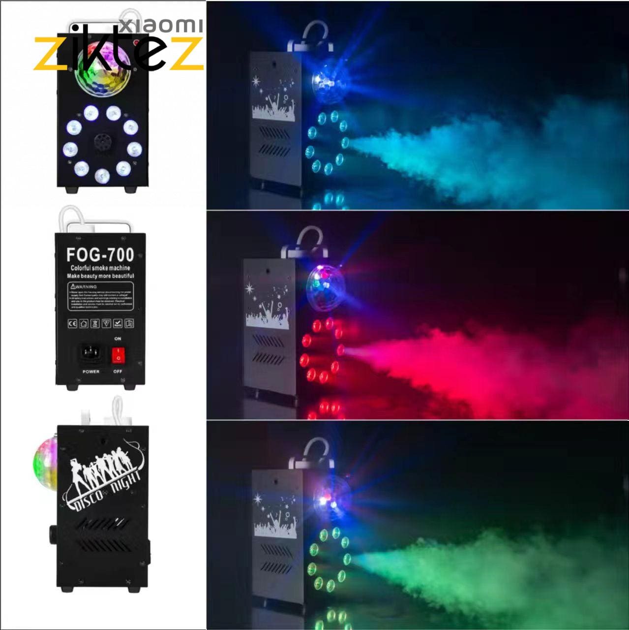 دستگاه رقص نور و مه ساز fog 700 colorful smoke machine(نسخه اورجینال پلمپ ـ ارسال فوری) فروشگاه اینترنتی زیکتز