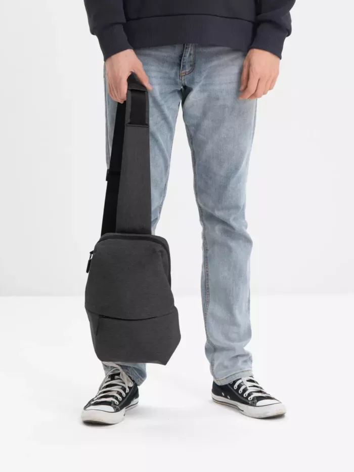 کوله پشتی تک بند فندولی Chest Bag Fendoli (چرم - پوست ماری - ساده) اورجینال - Image 11
