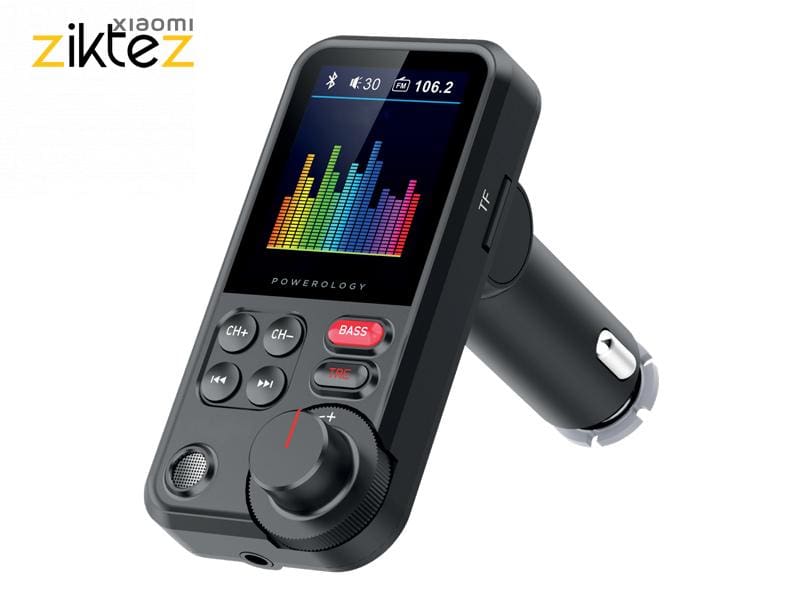 شارژر فندکی و پخش کننده بلوتوث پاورولوژی Powerology FM Transmitter Pro PCCSR003 توان 18 وات (نسخه اورجینال پلمپ ارسال فوری) فروشگاه اینترنتی زیکتز