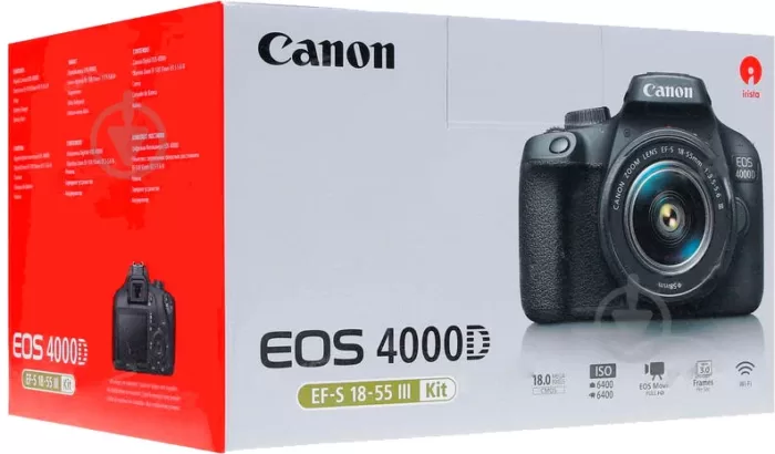 دوربین عکاسی کانن EOS 4000D Kit 18-55 DC III به همراه لنز (نسخه اورجینال ارسال فوری با گارانتی) - Image 6