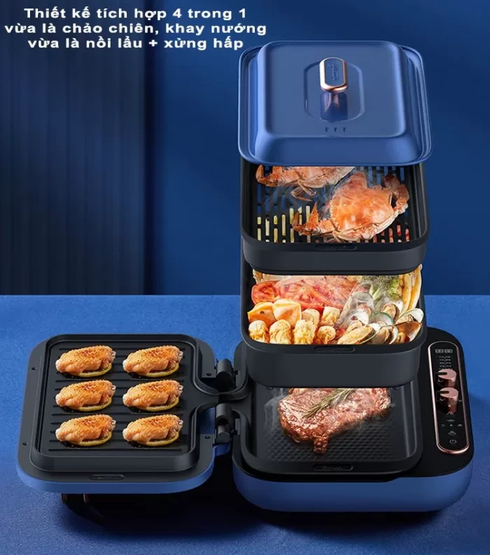 دستگاه پخت و پز چند منظوره شیائومی Xiaomi Deerma DEM-SK100(اورجینال پلمپ ارسال فوری) - Image 3