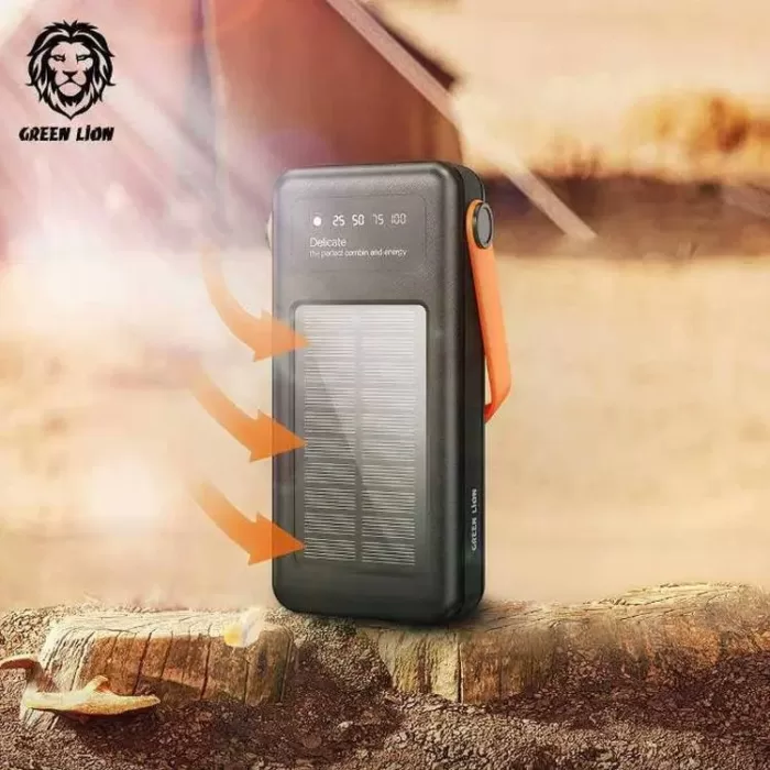 پاوربانک خورشیدی 30000 گرین لاین Green Lion GNSOLAR30PBBK توان 20 وات (اصل پلمپ ارسال فوری) - Image 5