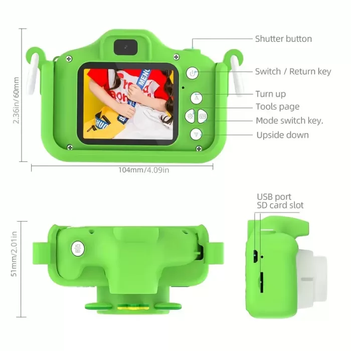 دوربین کودک عکاسی فیلمبرداری  chidrens fun camera (frog prince) (اورجینال پلمپ ارسال فوری) - Image 2