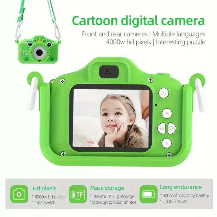 دوربین کودک عکاسی فیلمبرداری  chidrens fun camera (frog prince) (اورجینال پلمپ ارسال فوری) - Image 7