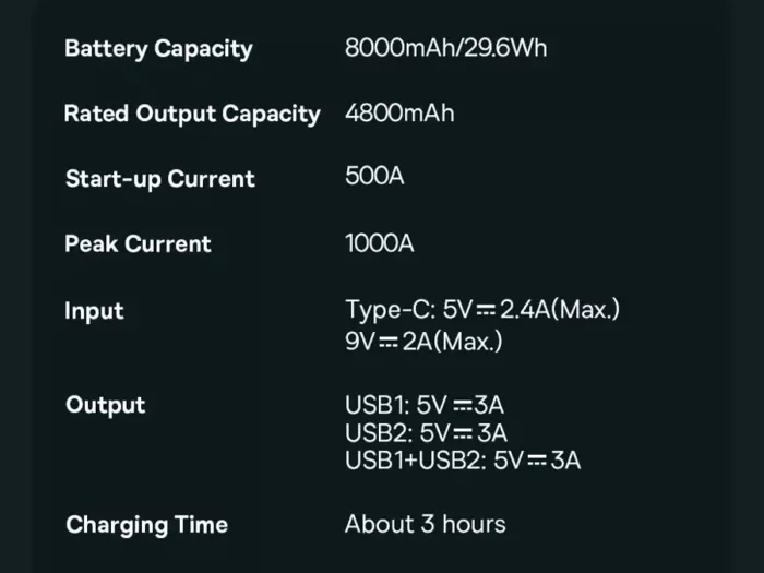 جامپ استارتر و پمپ باد خودرو باسئوس مدل Baseus BS-CH003 Super Energy CGCN000001 (اورجینال با گارانتی) - Image 20