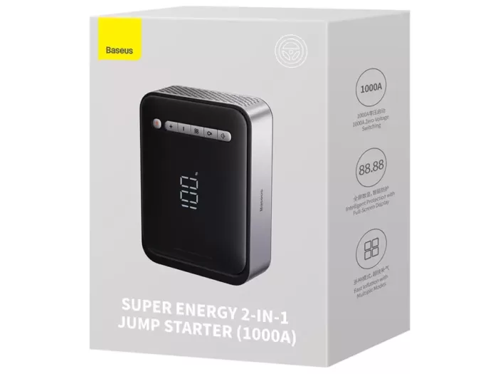 جامپ استارتر و پمپ باد خودرو باسئوس مدل Baseus BS-CH003 Super Energy CGCN000001 (اورجینال با گارانتی) - Image 29