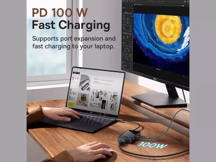 هاب 8 پورت USB-C بیسوس مدل Baseus WKYY030313 (با گارانتی) - Image 8