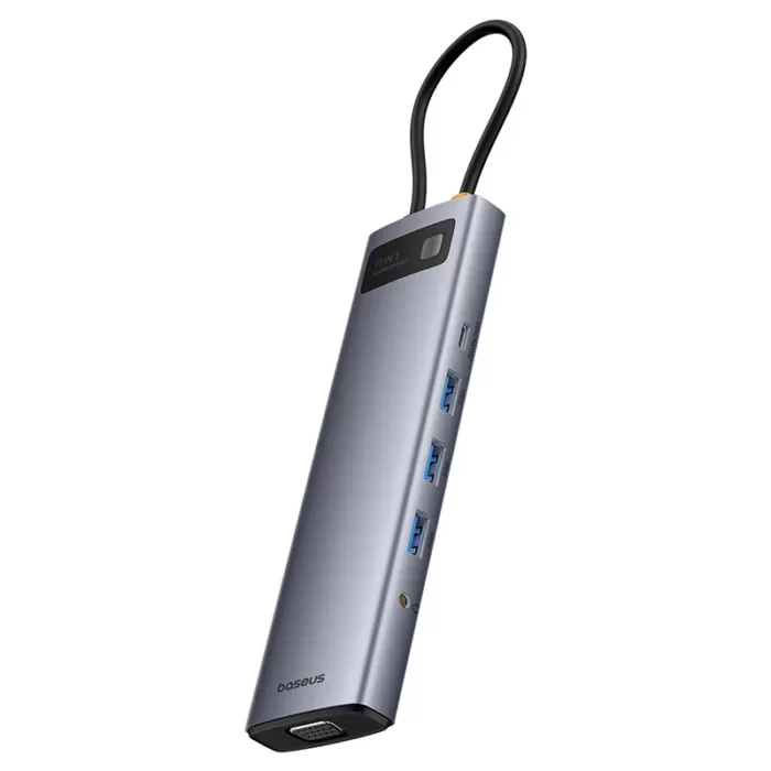 هاب USB باسئوس 11 پورتBaseus bs-oh147 USB Hub(نسخه جدید اورجینال پلمپ با گارانتی ارسال فوری) فروشگاه اینترنتی زیکتز