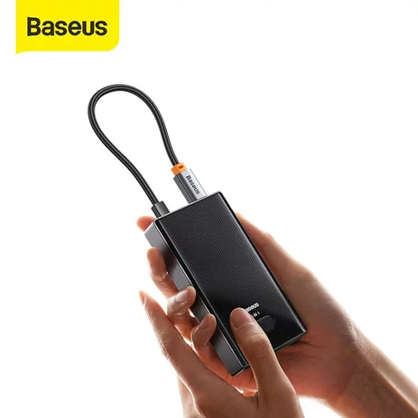 هاب بیسوس 6 پورت Baseus in USB-C Type-C to (اورجینال پلمپ با گارانتی ارسال فوری نسخه جدید) فروشگاه اینترنتی زیکتز