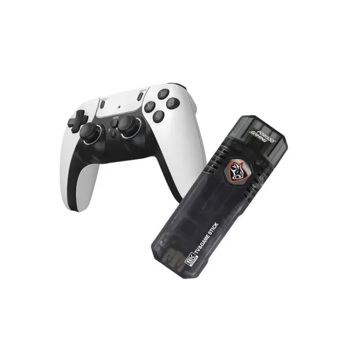 کنسول بازی و اندروید باکس دو دسته طرح PS5 ا Android TV and Game Stick(اورجینال اصلی ارسال فوری) فروشگاه اینترنتی زیکتز