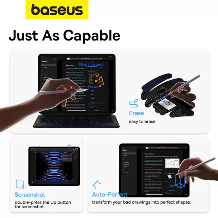 قلم لمسی استایلوس بیسوس Baseus Smooth Writing 2 BS-PS026 P80015805211-00 (اورجینال با گارانتی) - Image 3