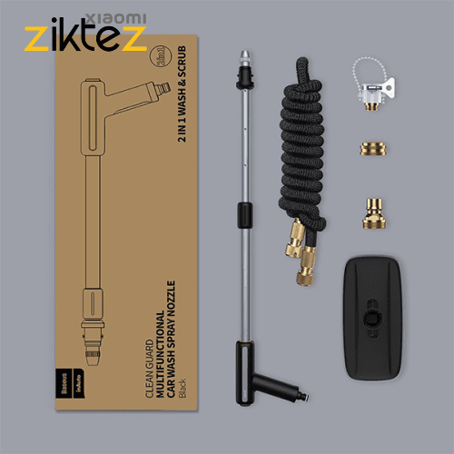 کارواش 30 متری خودرو بیسوس نازل و تی مدل Baseus Multifunctional Car Wash Spray Nozzle CRXC01-G01 (اورجینال ارسال فوری) فروشگاه اینترنتی زیکتز