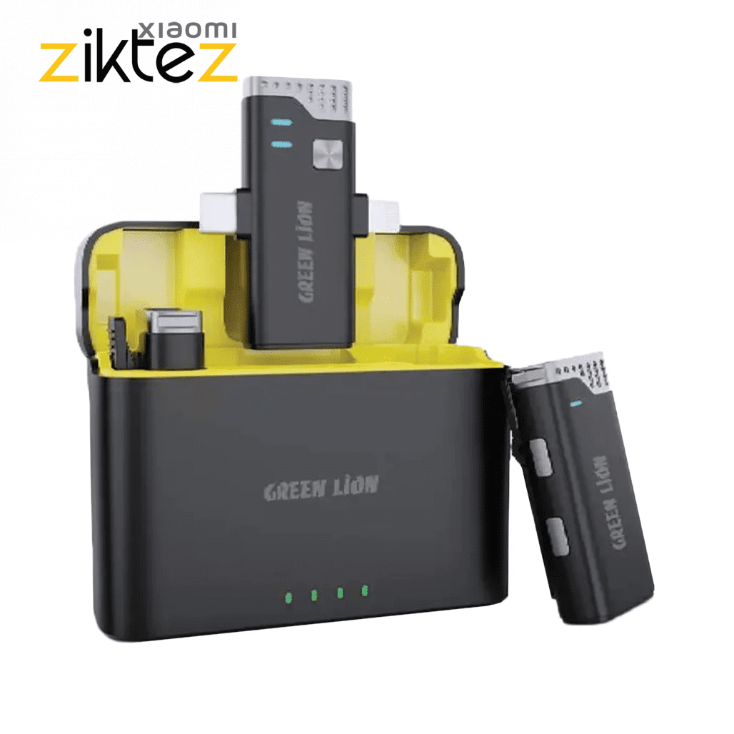 میکروفون یقه ای بی‌سیم گرین لاین مدل GN2IN1MIC360D(اورجینال ارسال فوری) فروشگاه اینترنتی زیکتز