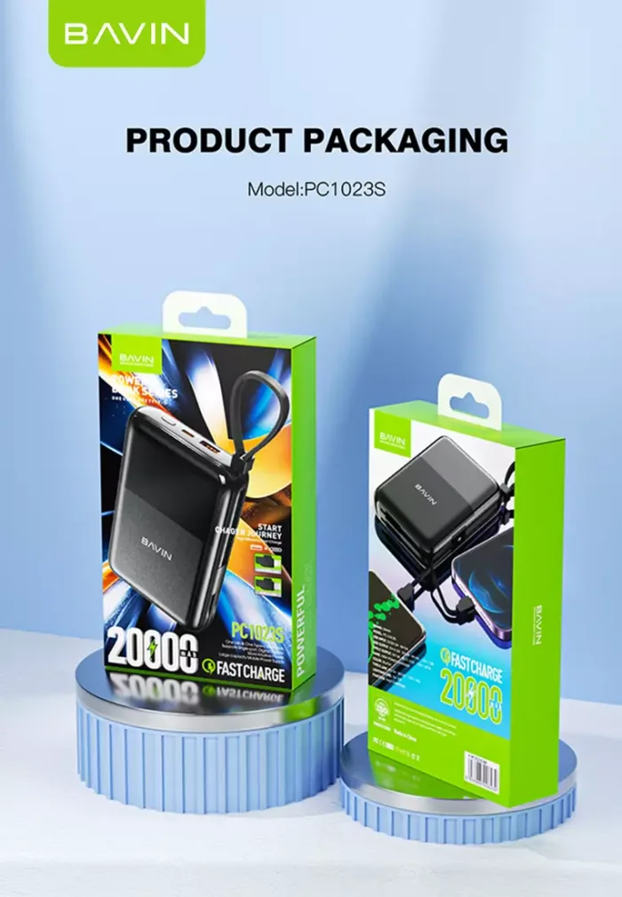 پاوربانک 20000 باوین 22.5وات Bavin PC1023S Fast Charge (اورجینال ارسال فوری) - Image 3