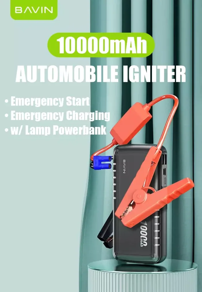 جامپ استارتر و پاوربانک 10000 خودرو باوین Bavin PC1015S Car Ignition Power Bank (اورجینال ارسال فوری) - Image 5