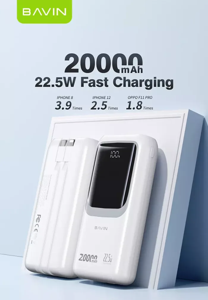 پاوربانک 20000 باوین 22.5وات Bavin PC1030S (اورجینال ارسال فوری) - Image 6